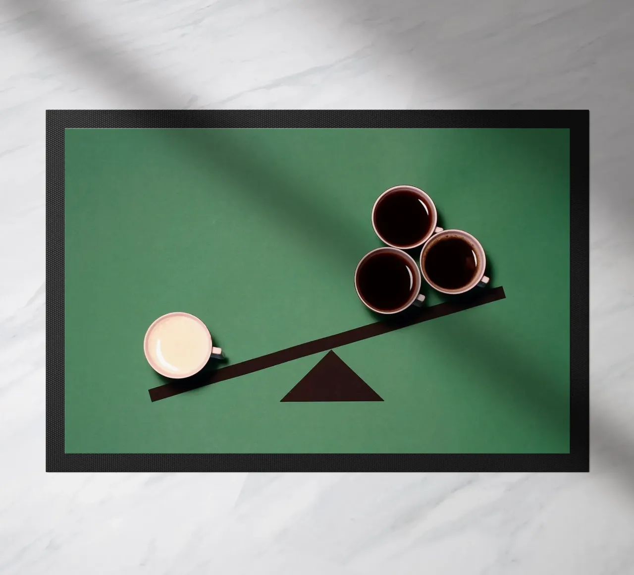 koffie deurmat van Luke Yaeger