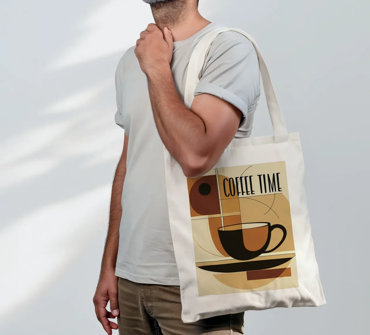 tazza da caffè borsa in juta da Luke Yaeger