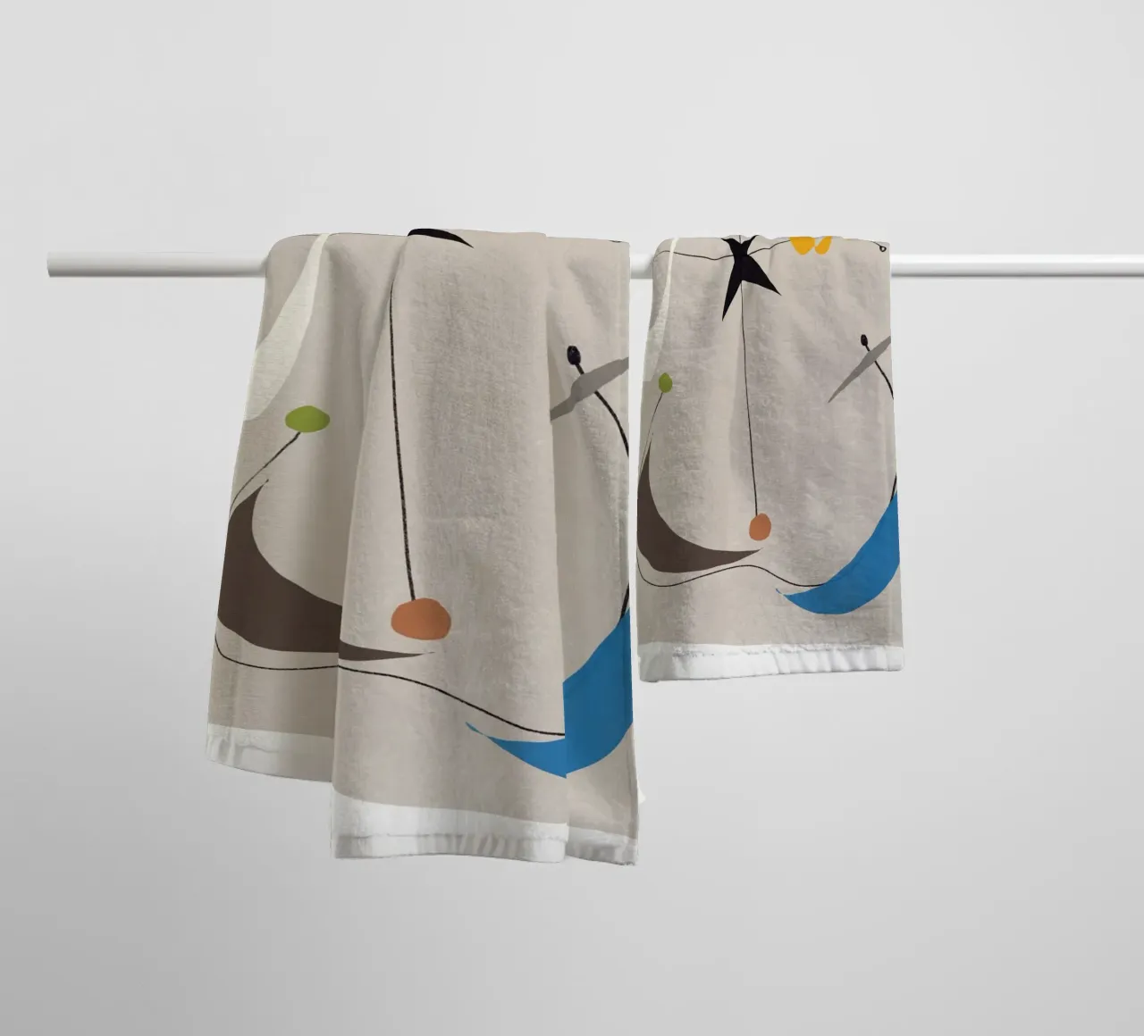 Balanced line and shape towel by Little Dean