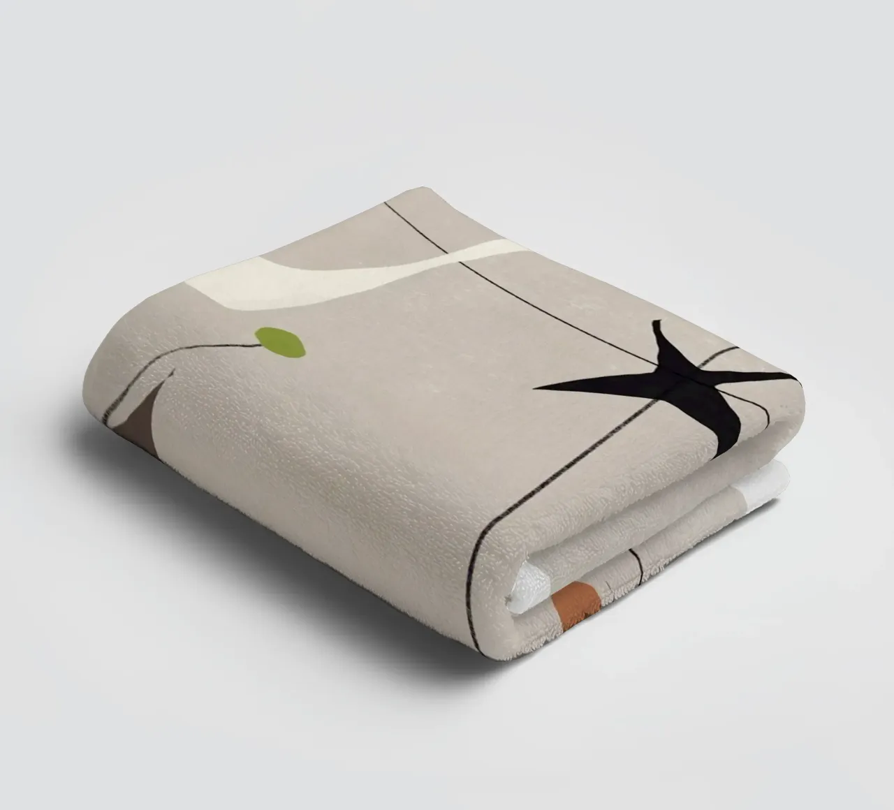 Balanced line and shape towel by Little Dean