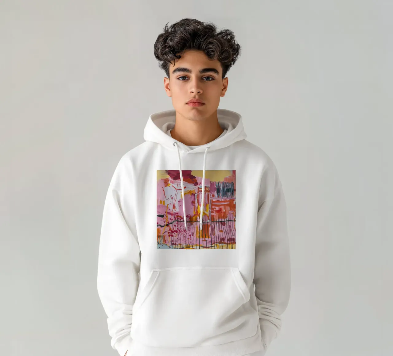 Gioco di strutture pastello felpa con cappuccio da Sublime Layers