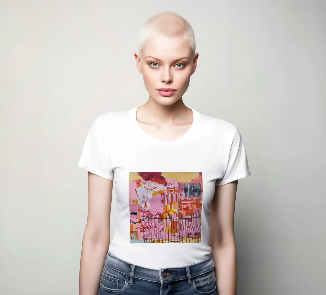 Pastell Struktur spielen Frauen T-Shirt von Sublime Layers