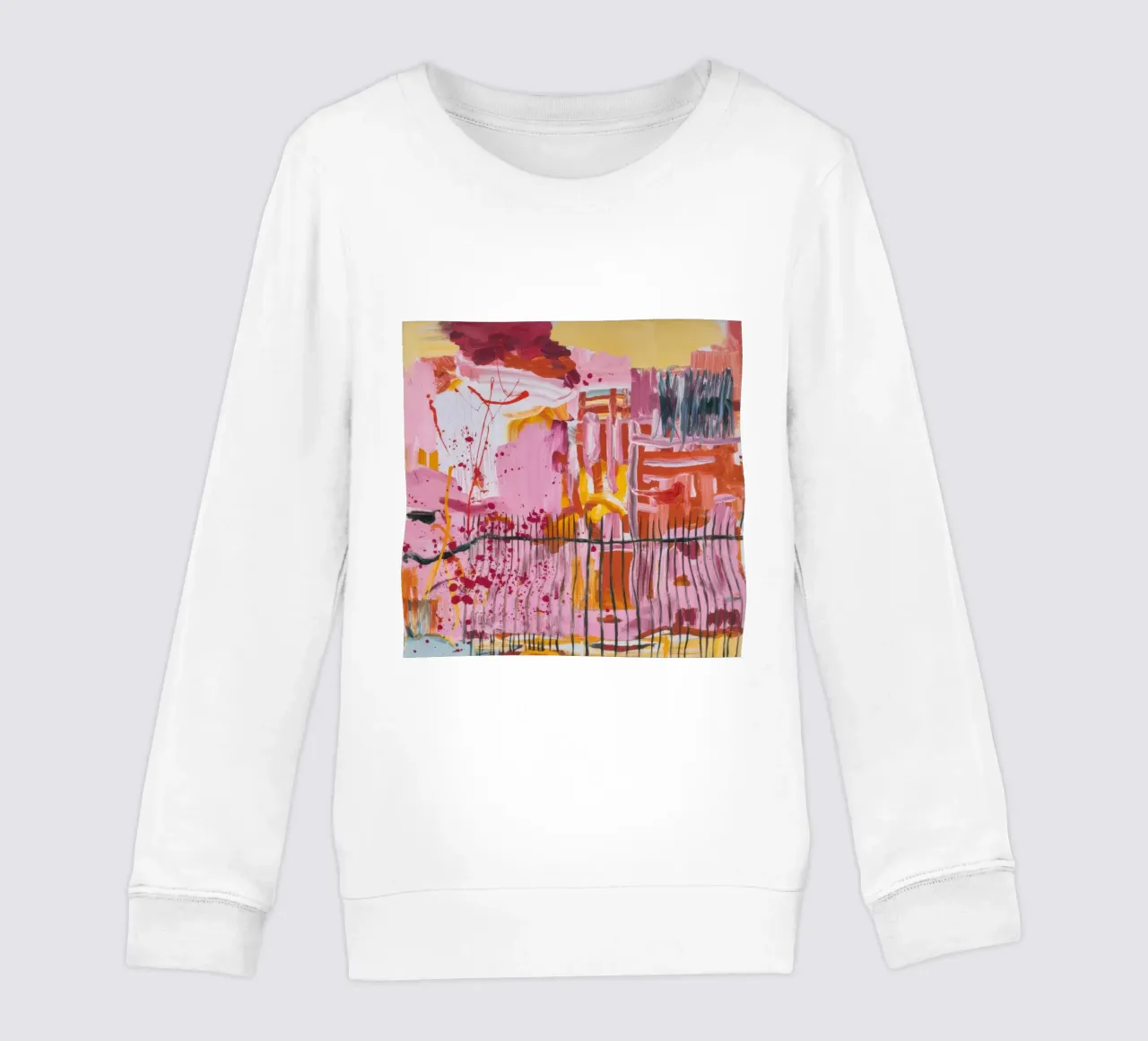 Pastel Structure Play kids sweatshirt by Sublime Layers