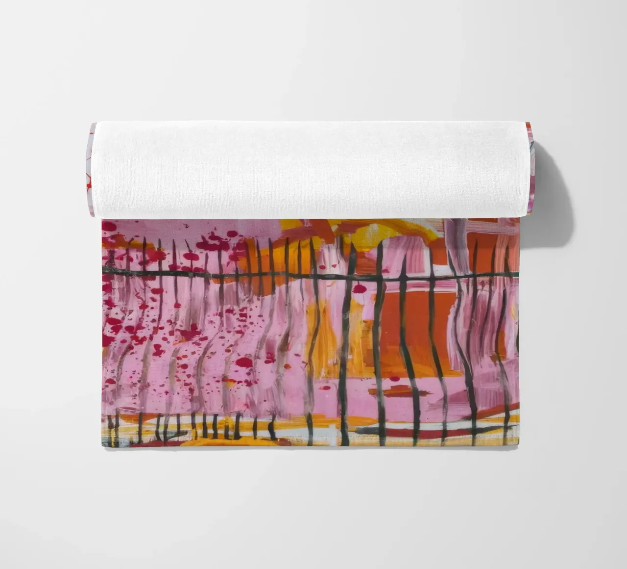 Pastel Structure Play beach towel by Sublime Layers
