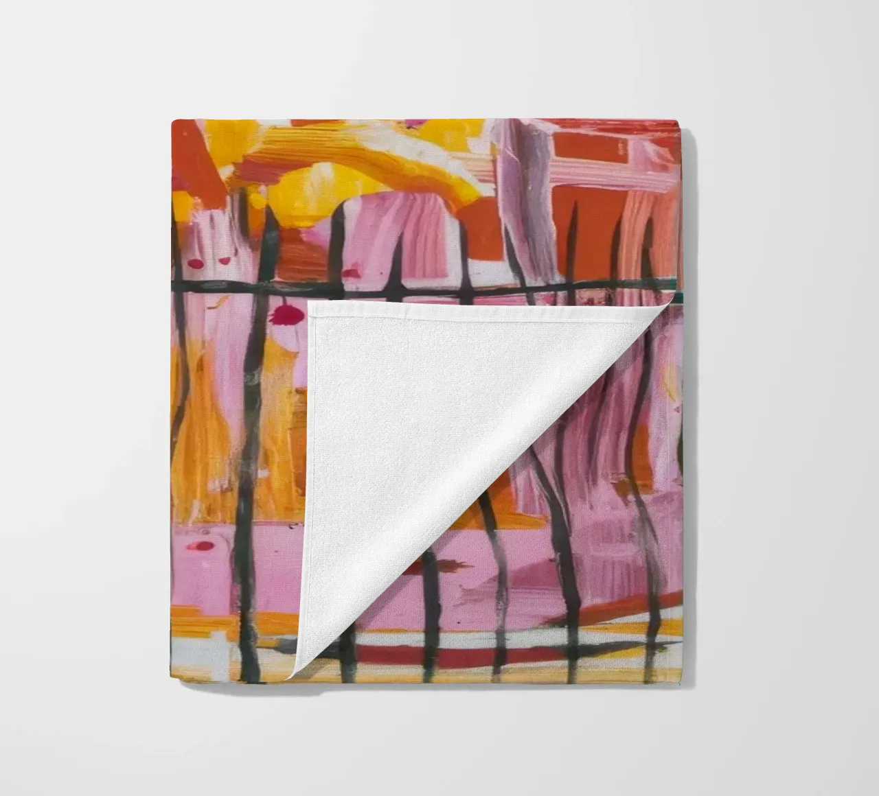 Pastel Structure Play beach towel by Sublime Layers