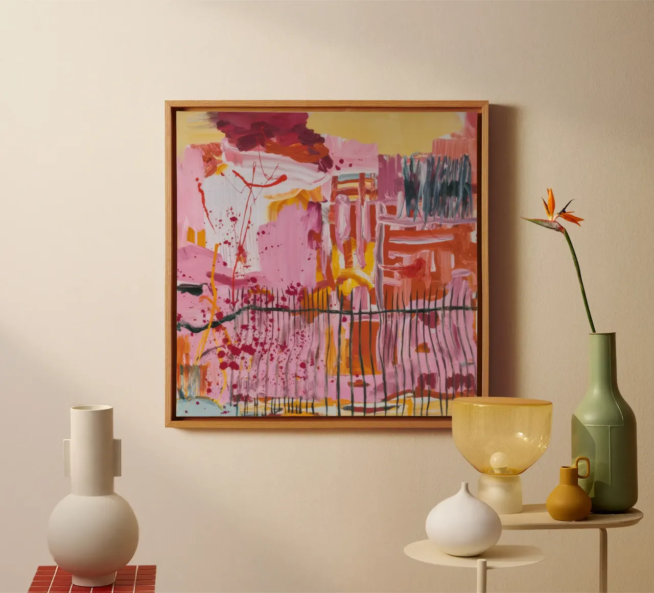 Pastel Structure Play canvas by Sublime Layers