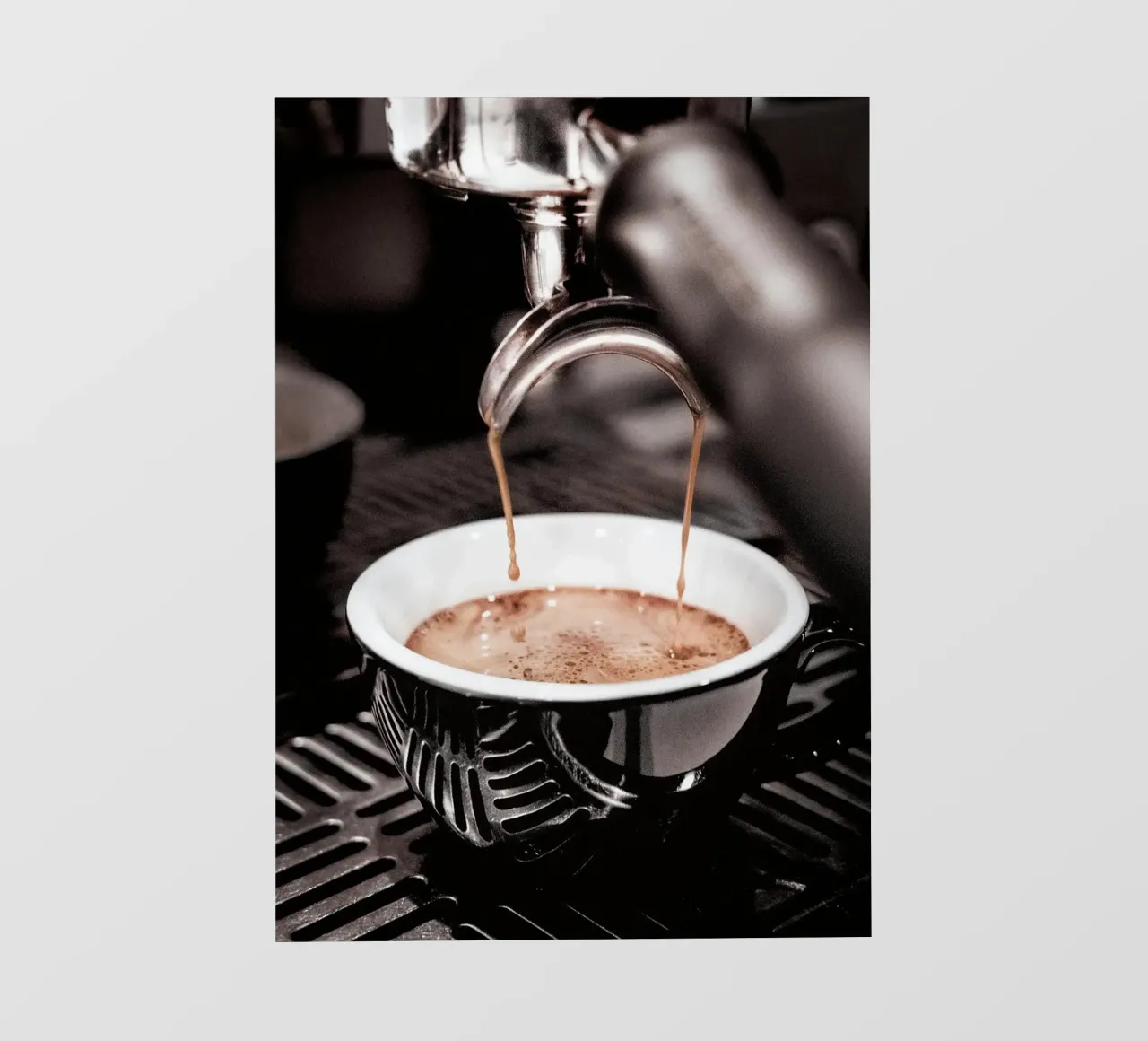 espresso coffee telo in pvc da Luke Yaeger