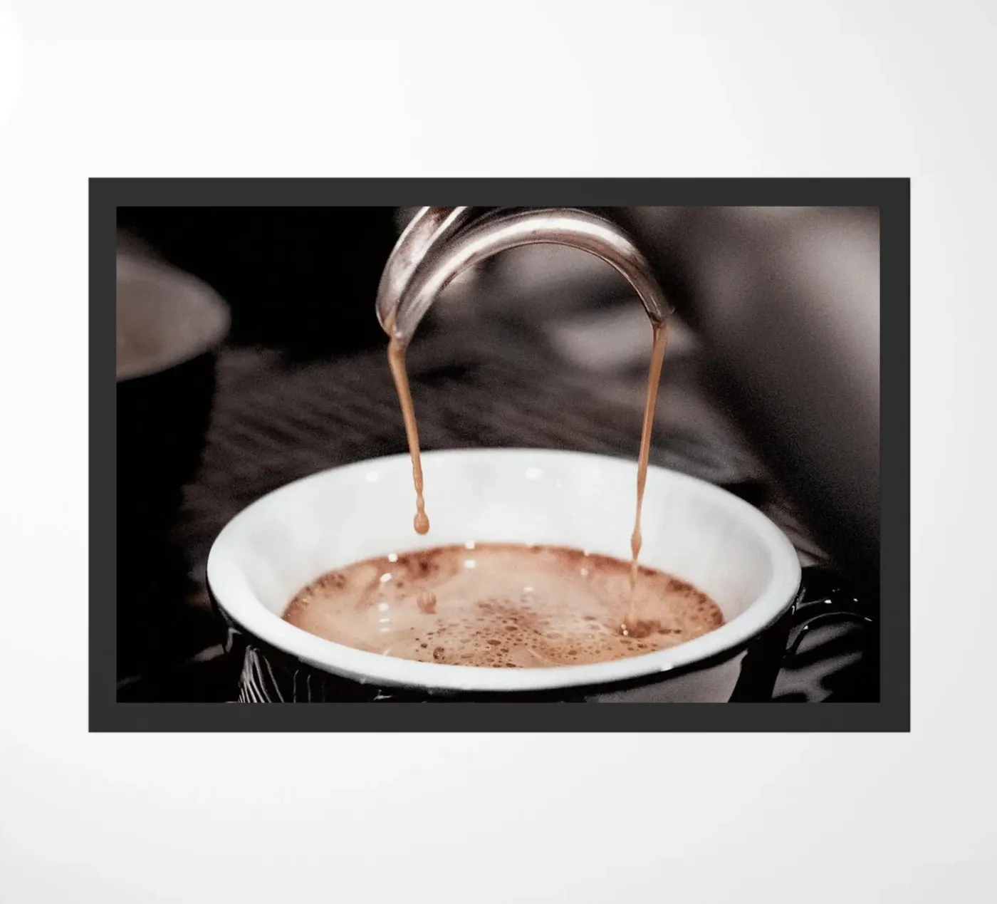 espresso coffee doormat by Luke Yaeger