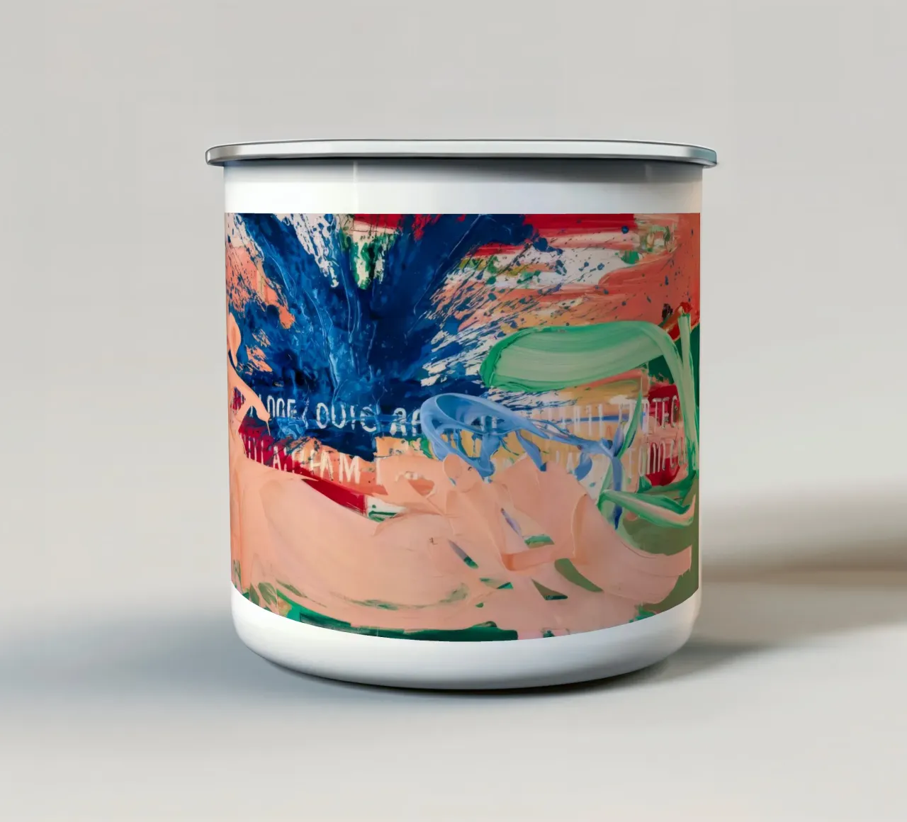 Furia del mare indaco tazza in smalto da Sublime Layers