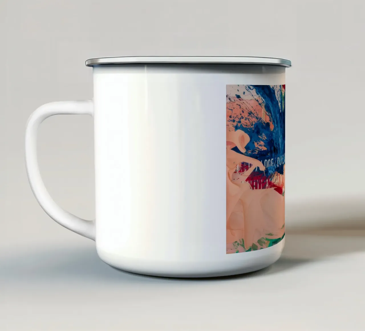 Furia del mare indaco tazza in smalto da Sublime Layers