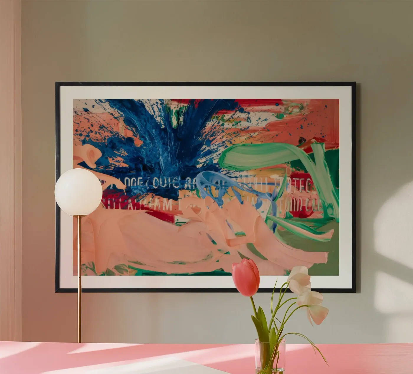 Furia del mare indaco poster da Sublime Layers
