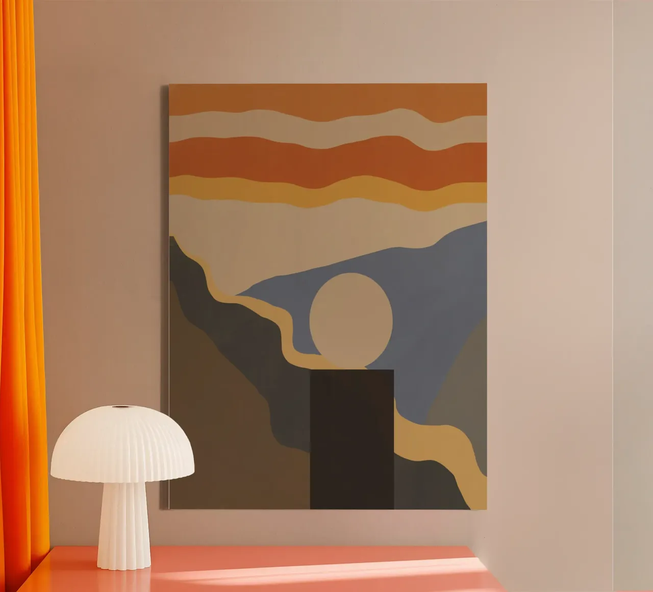 Urla in forme tela con Cornice a cassetta da Little Dean