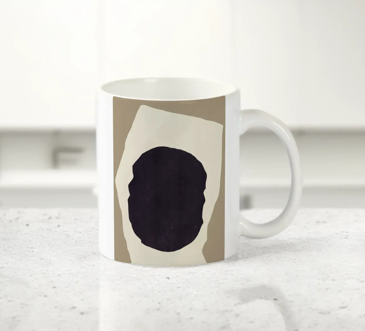 Simplicité noire mug en céramique de Little Dean
