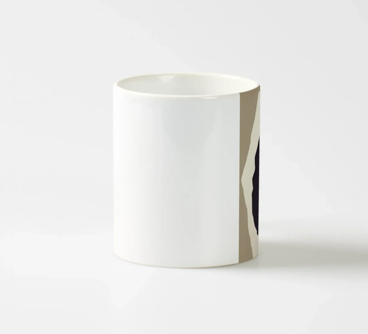 Simplicité noire mug en céramique de Little Dean