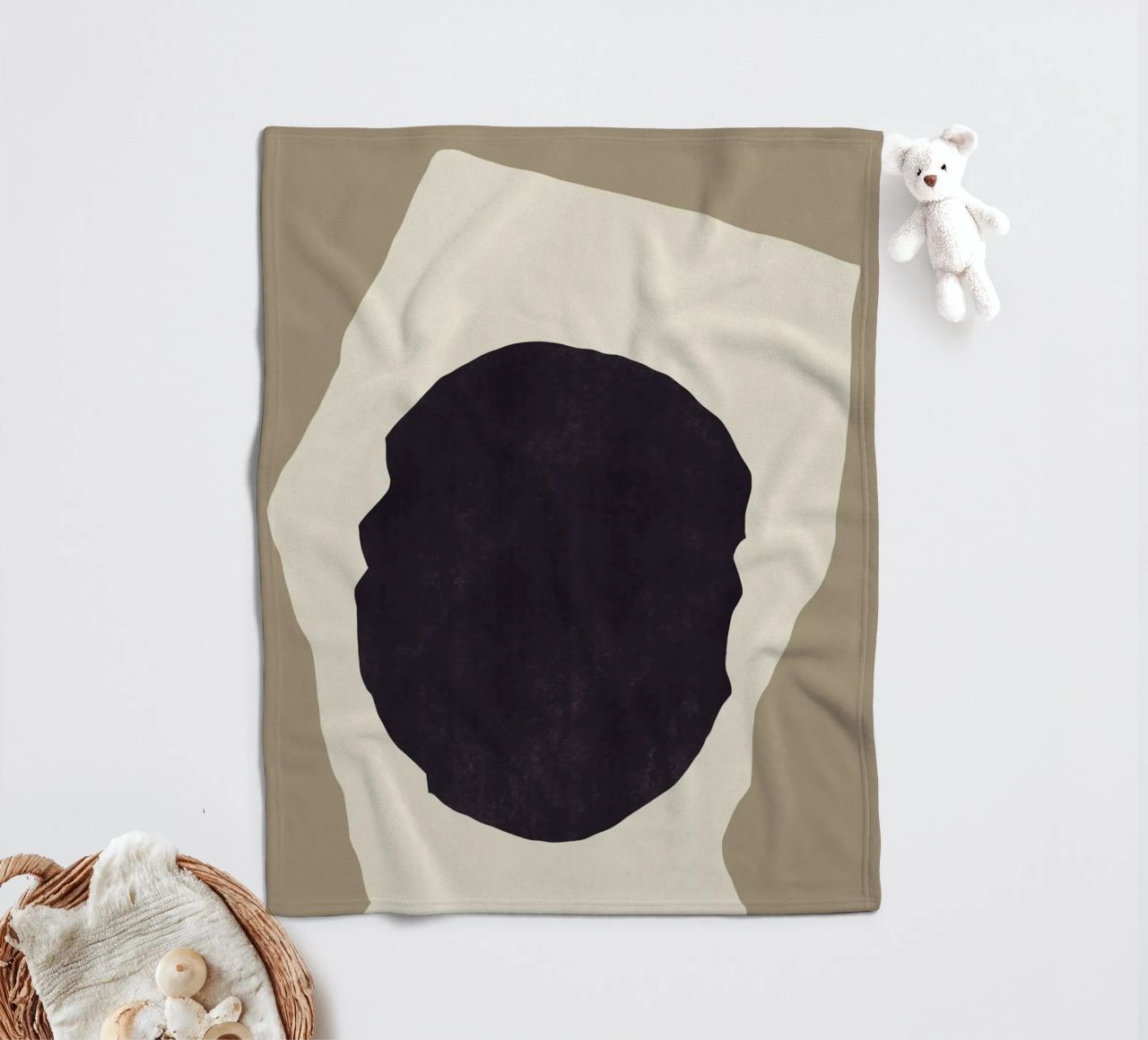 Semplicità nera coperta in pile da Little Dean