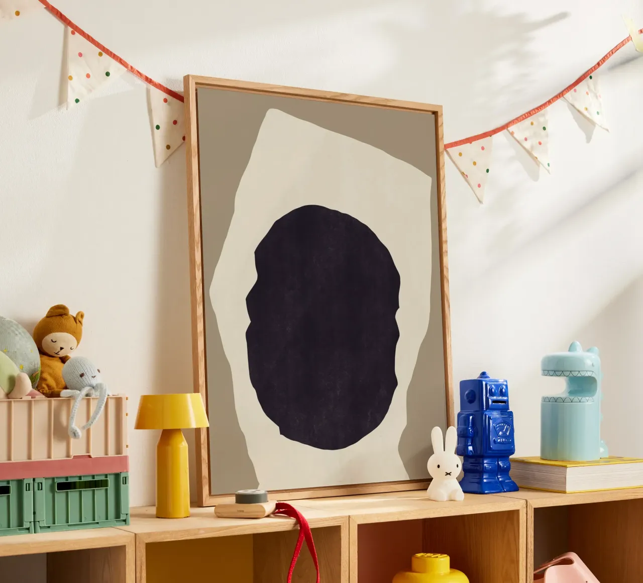 Zwarte eenvoud acryl van Little Dean