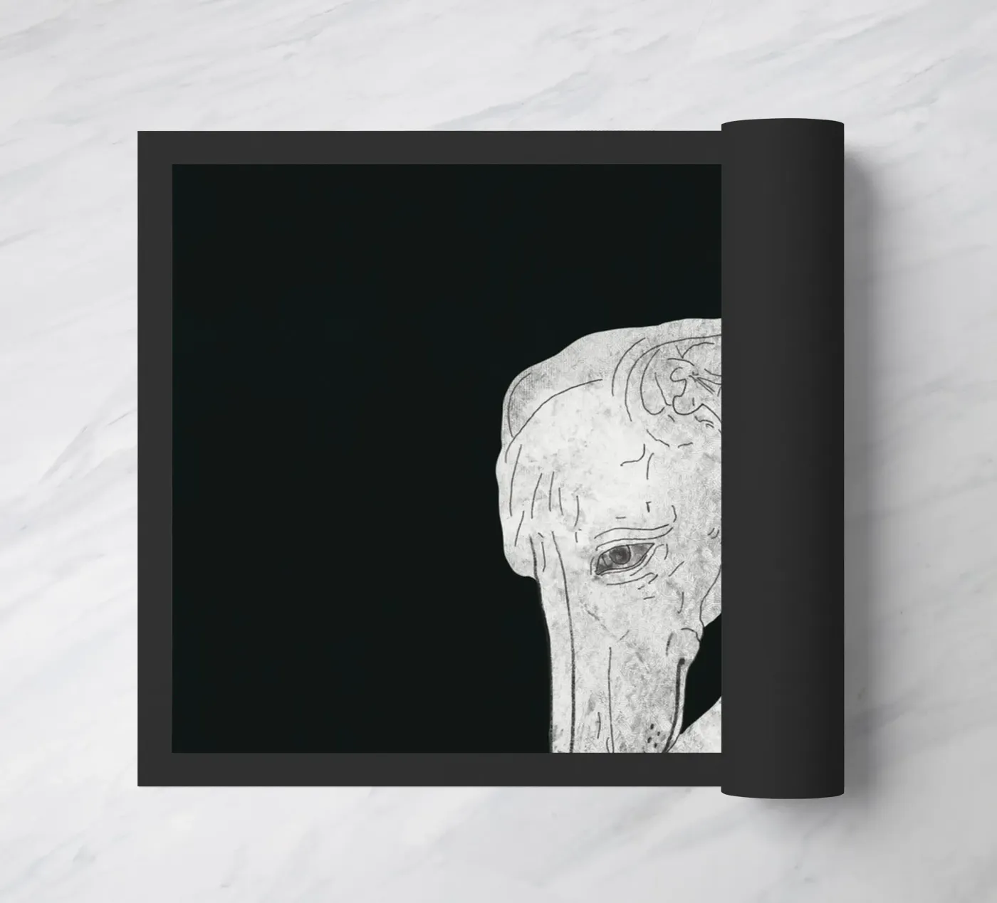 Greyhound deurmat van Little Dean