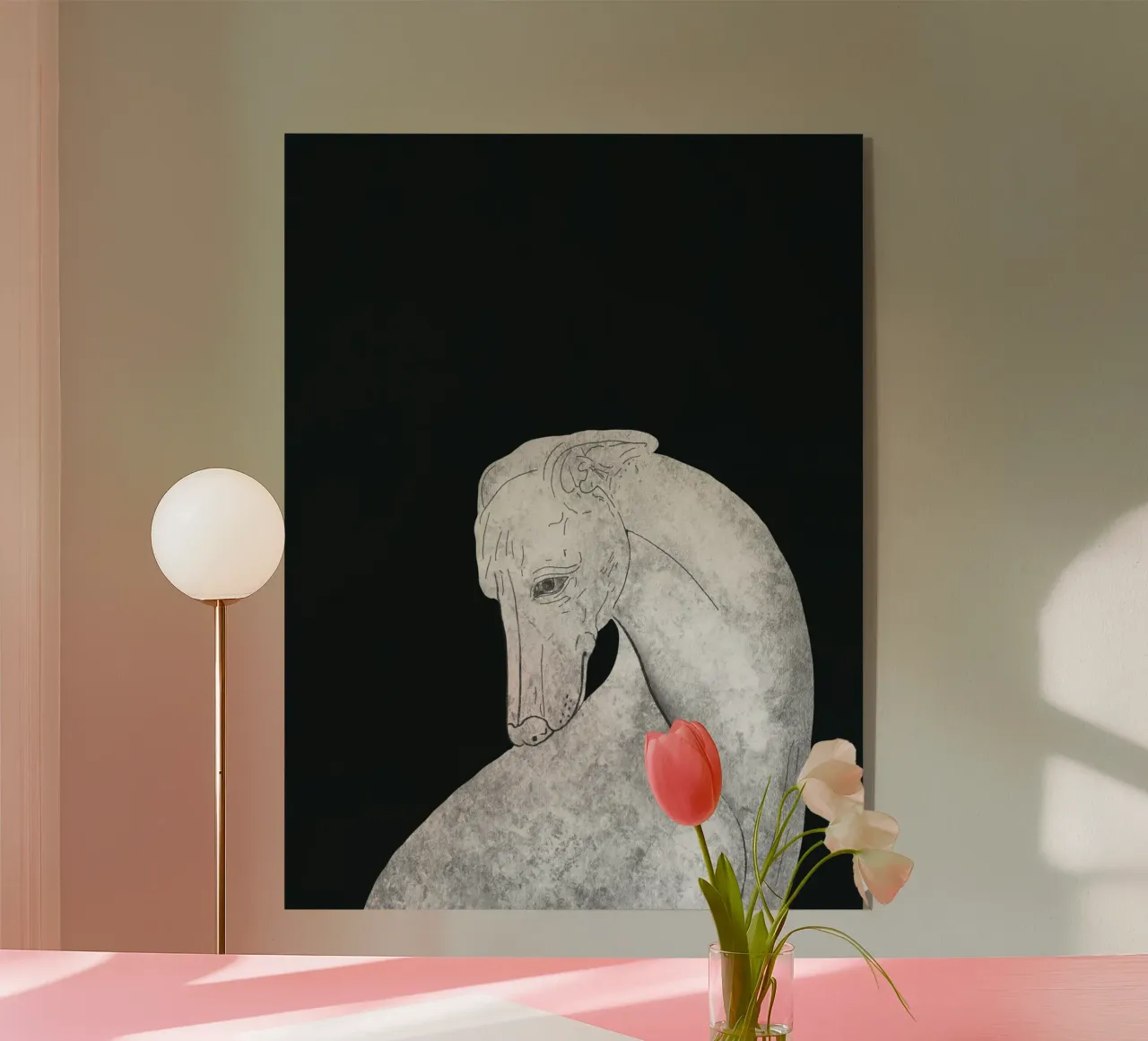 Lévrier plexiglas de Little Dean