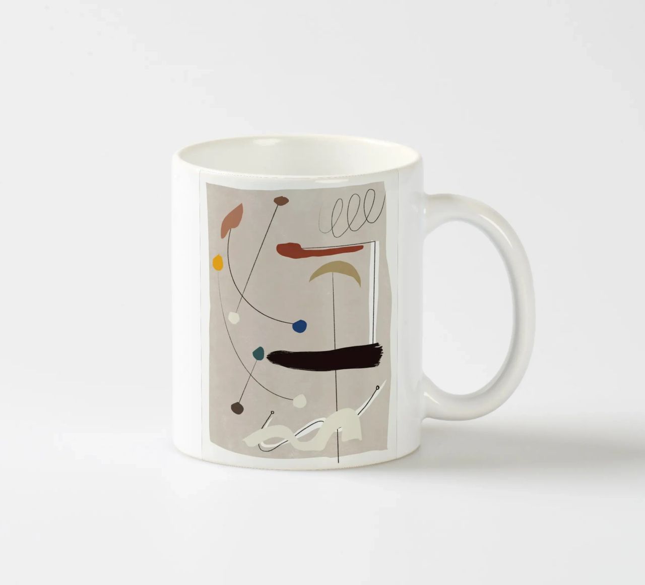 Composizione di forme minimali tazza in ceramica da Little Dean