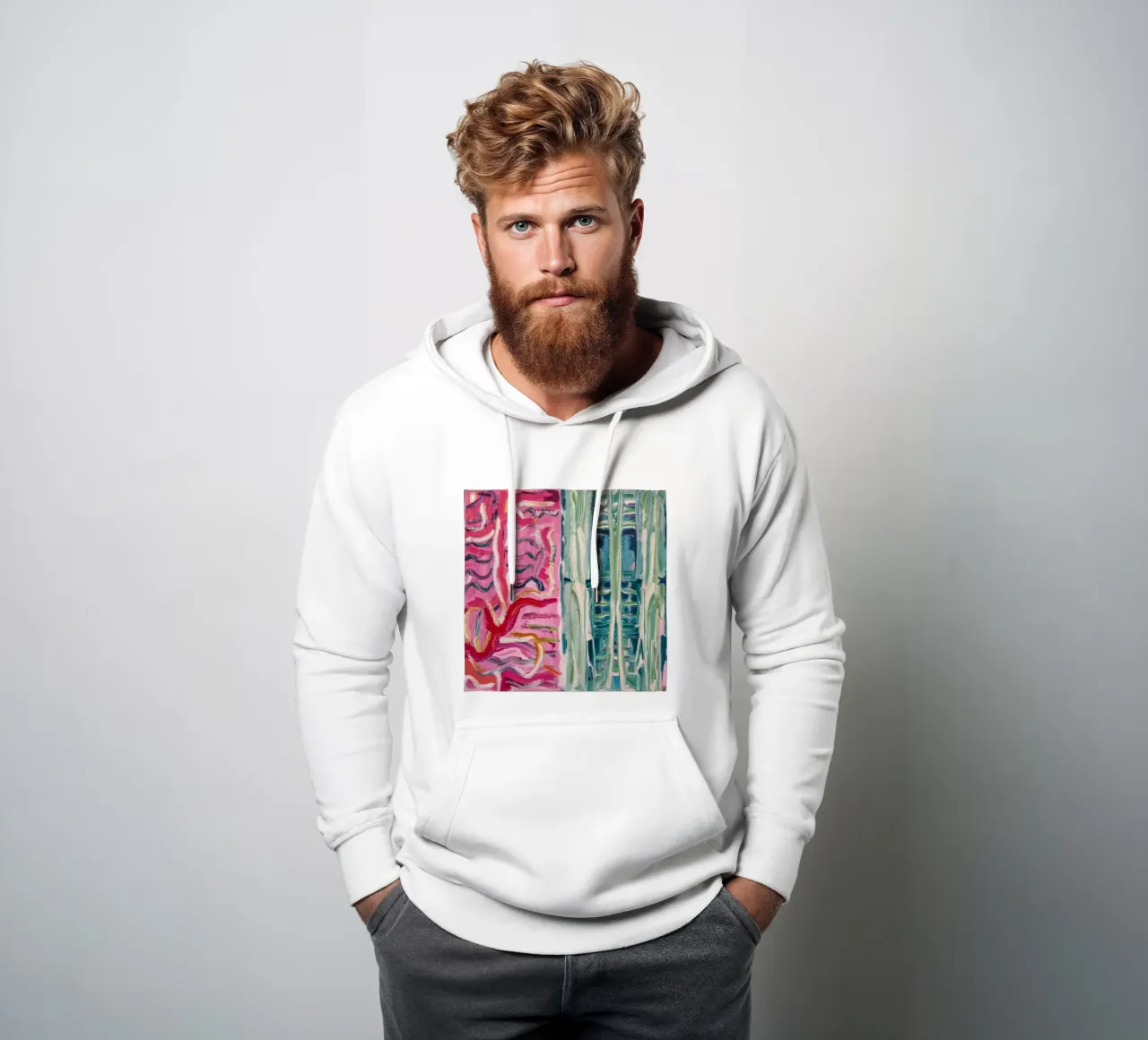 Abbraccio di vite cremisi felpa con cappuccio da Sublime Layers