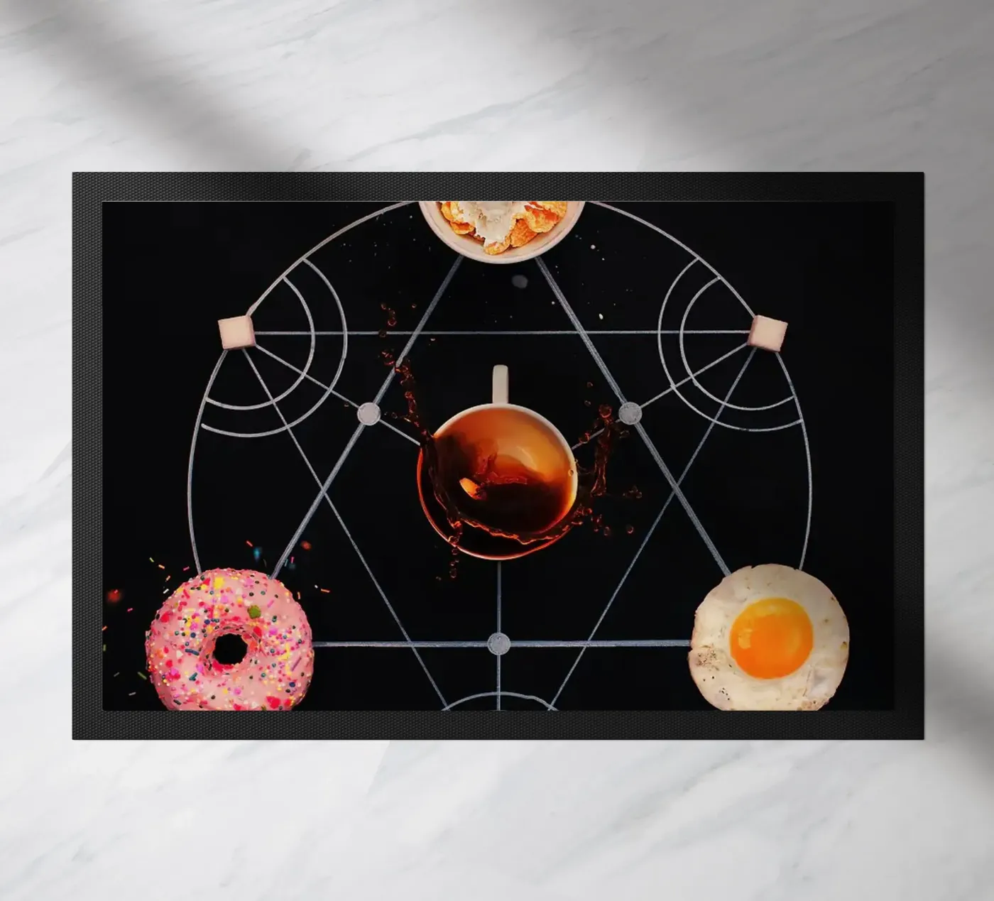 donut doormat by Luke Yaeger