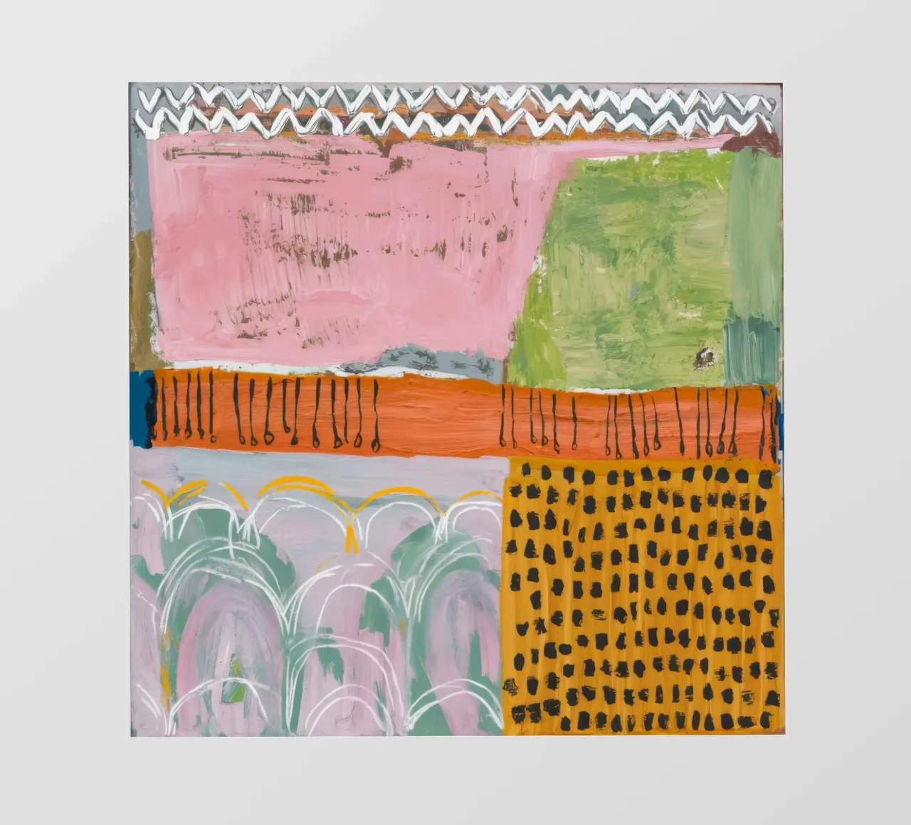 Pastel patchwork sereniteit fotobehang van Sublime Layers