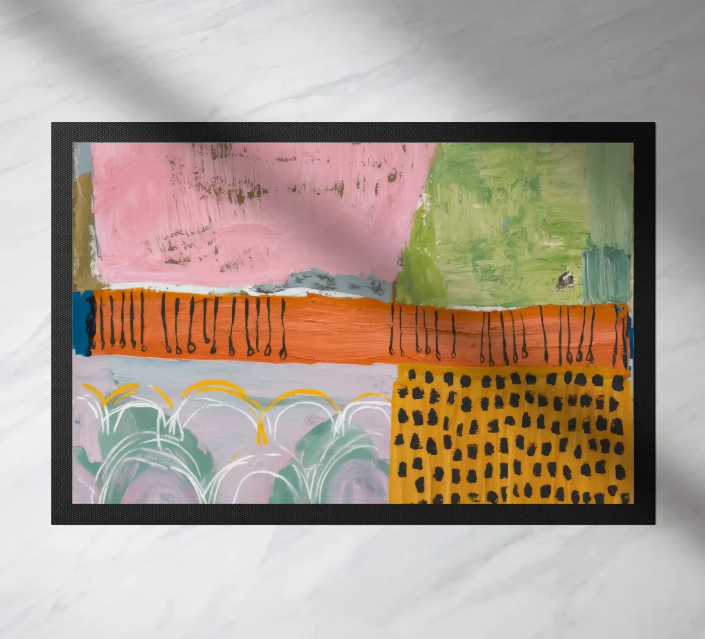 Serenità patchwork pastello zerbino da Sublime Layers