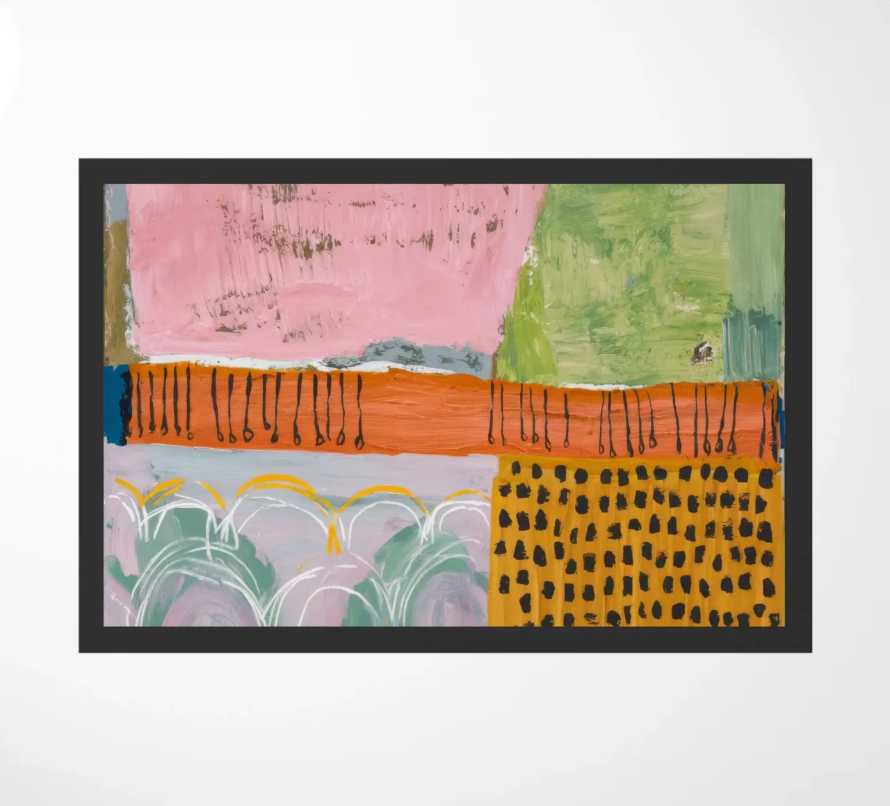 Pastel Patchwork Serenity deurmat van Sublime Layers