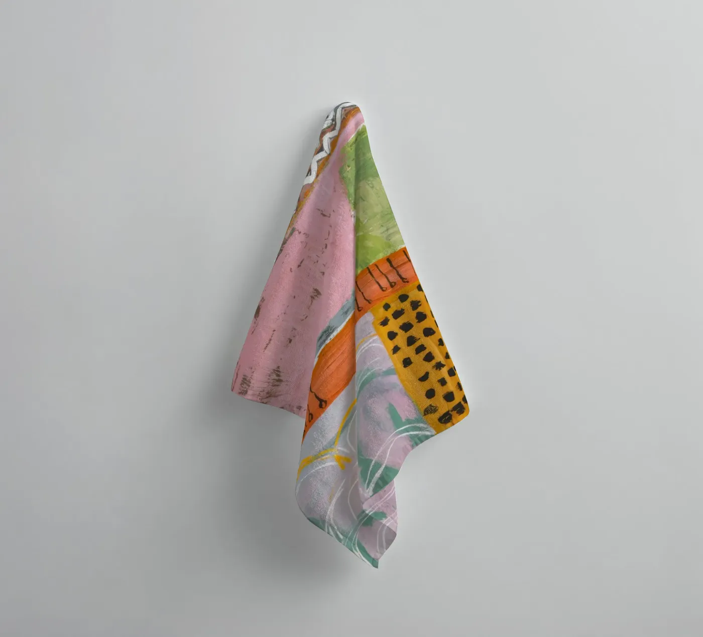 Pastel Patchwork Serenity towel by Sublime Layers