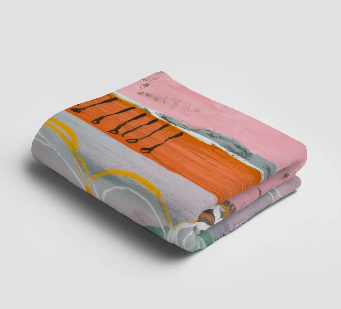 Pastel Patchwork Serenity towel by Sublime Layers