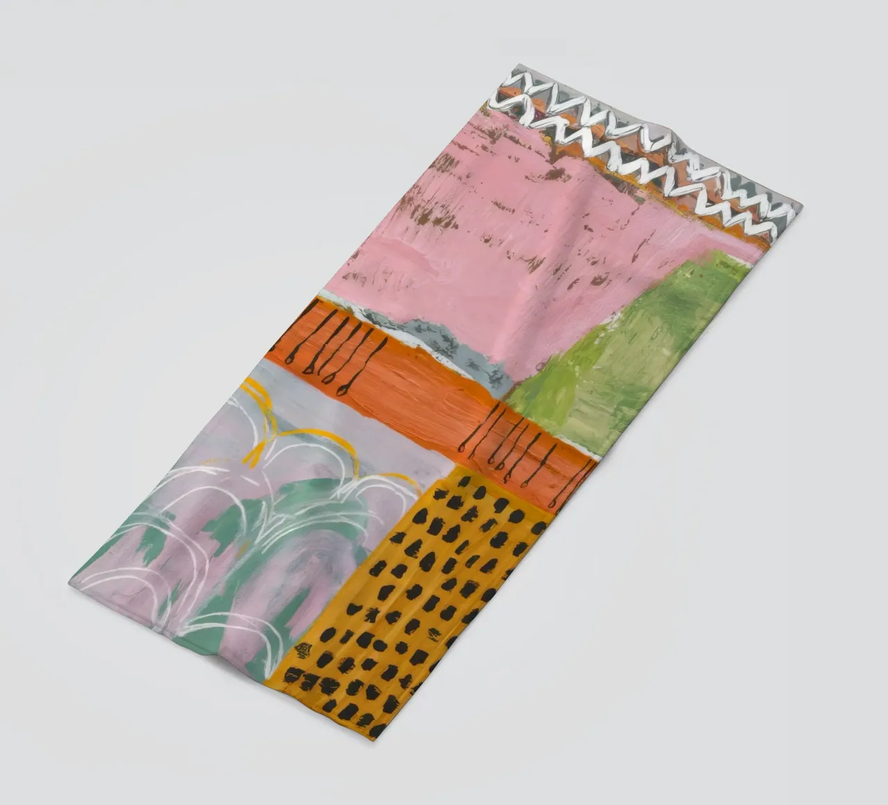 Pastel Patchwork Serenity telo mare da Sublime Layers