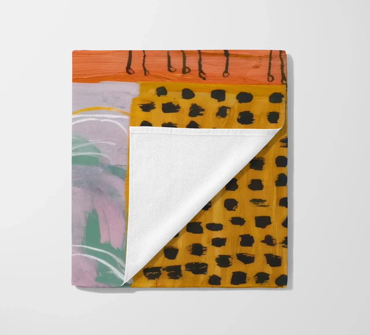 Pastel Patchwork Serenity telo mare da Sublime Layers