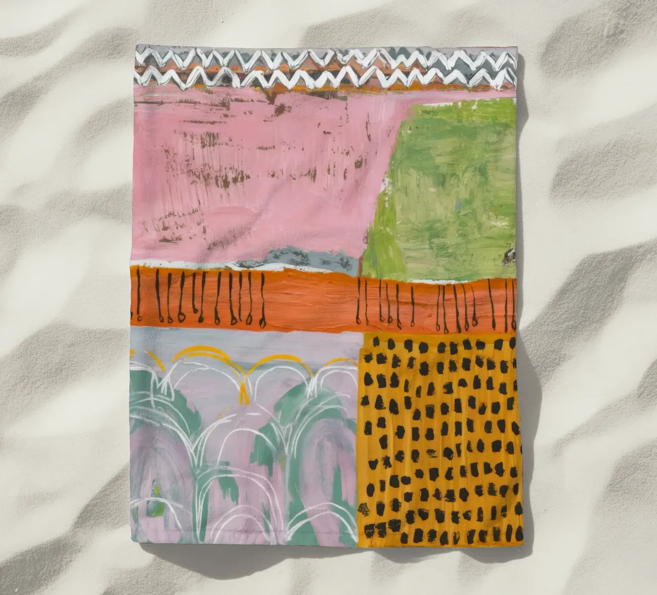 Pastel Patchwork Serenity telo mare da Sublime Layers