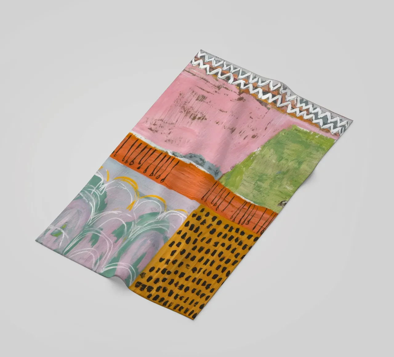 Pastel Patchwork Serenity telo mare da Sublime Layers