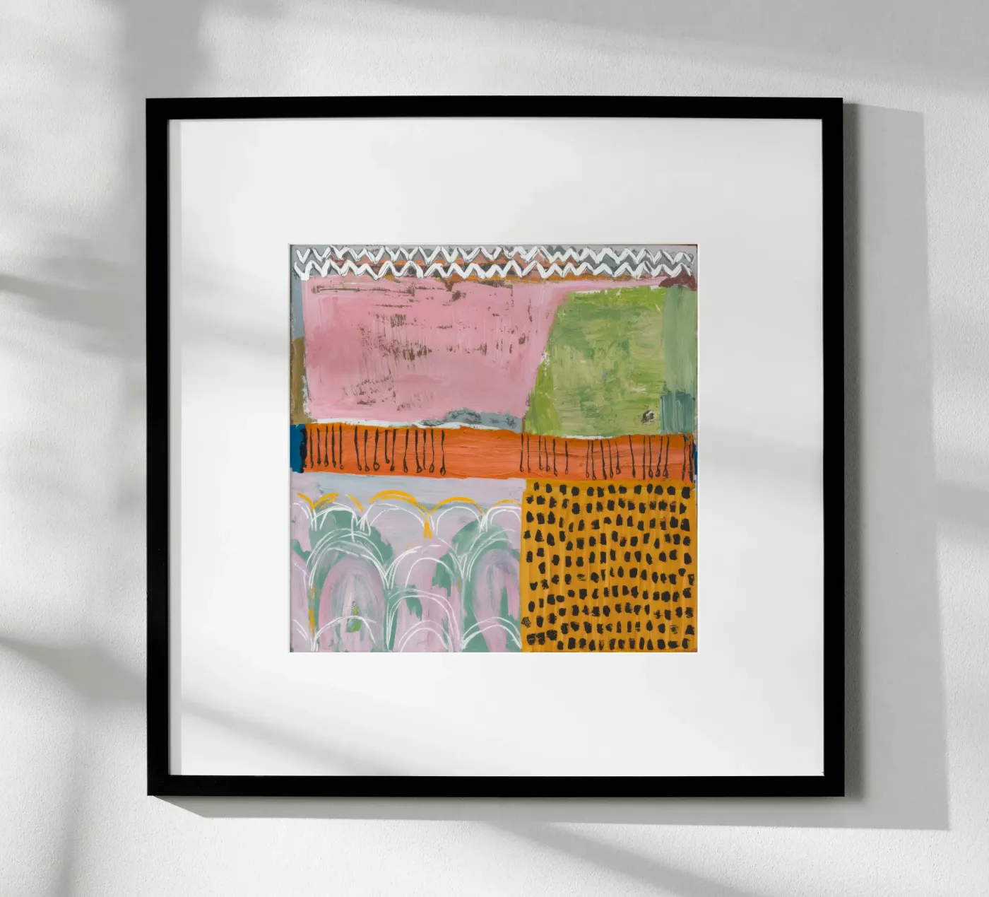 Pastel Patchwork Serenity poster de Sublime Layers