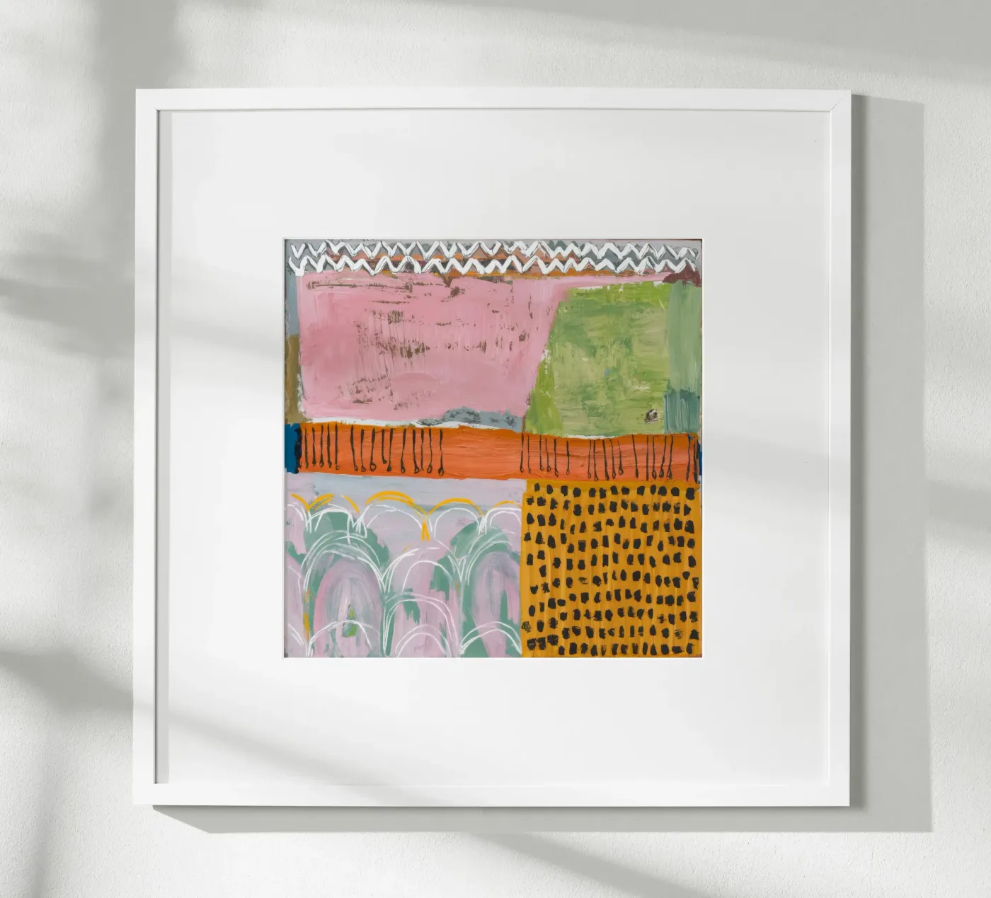 Pastel Patchwork Serenity poster de Sublime Layers