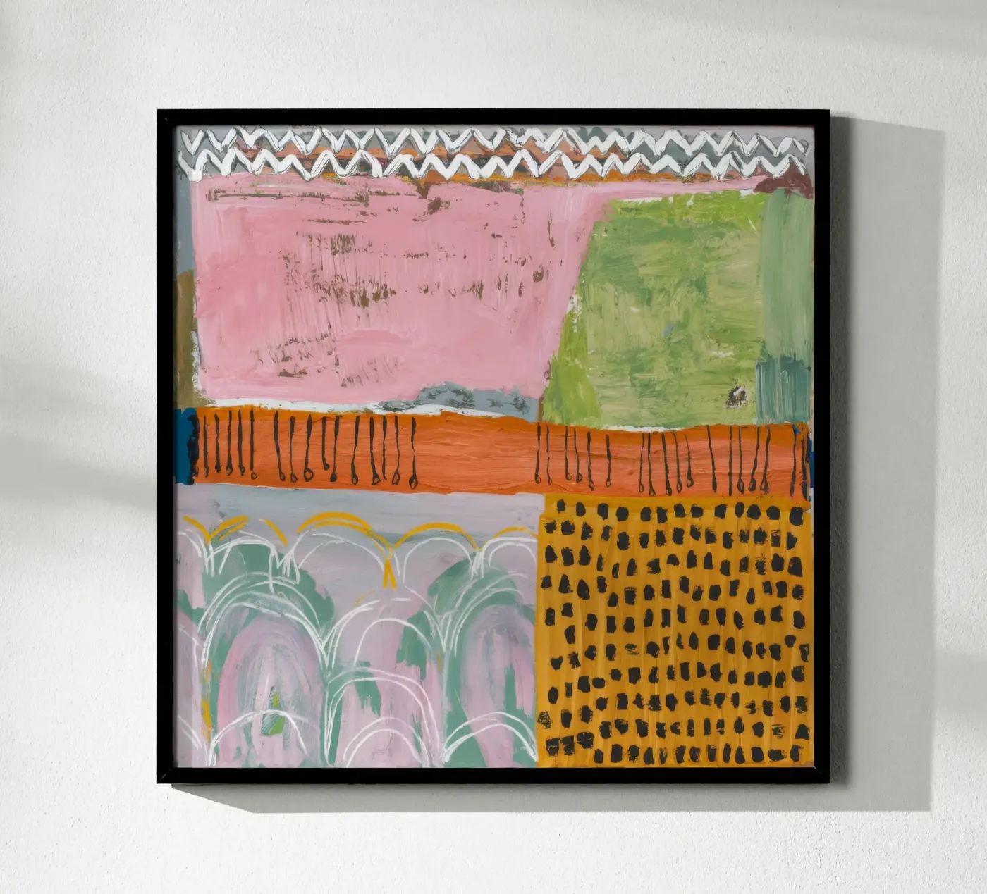 Pastel Patchwork Serenity poster de Sublime Layers