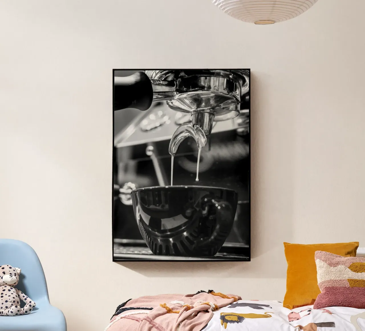 koffie espresso acryl van Luke Yaeger