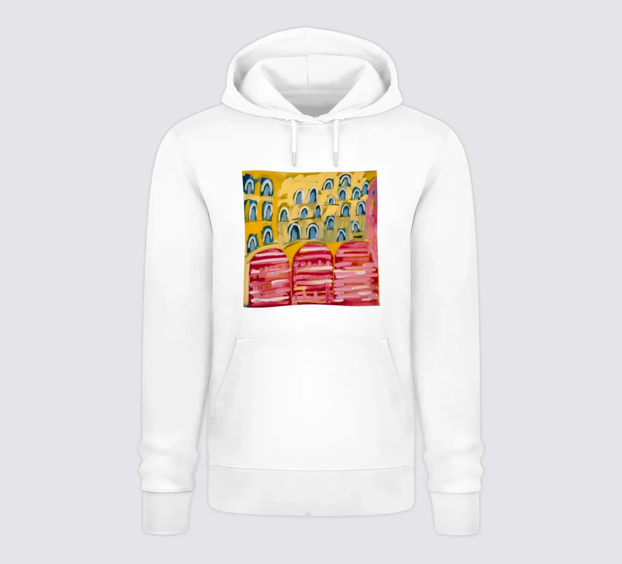 Sogno dell'arco ocra felpa con cappuccio da Sublime Layers