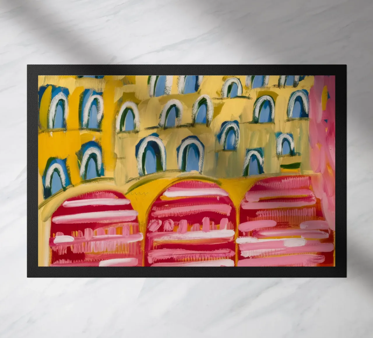 Sogno dell'arco ocra zerbino da Sublime Layers