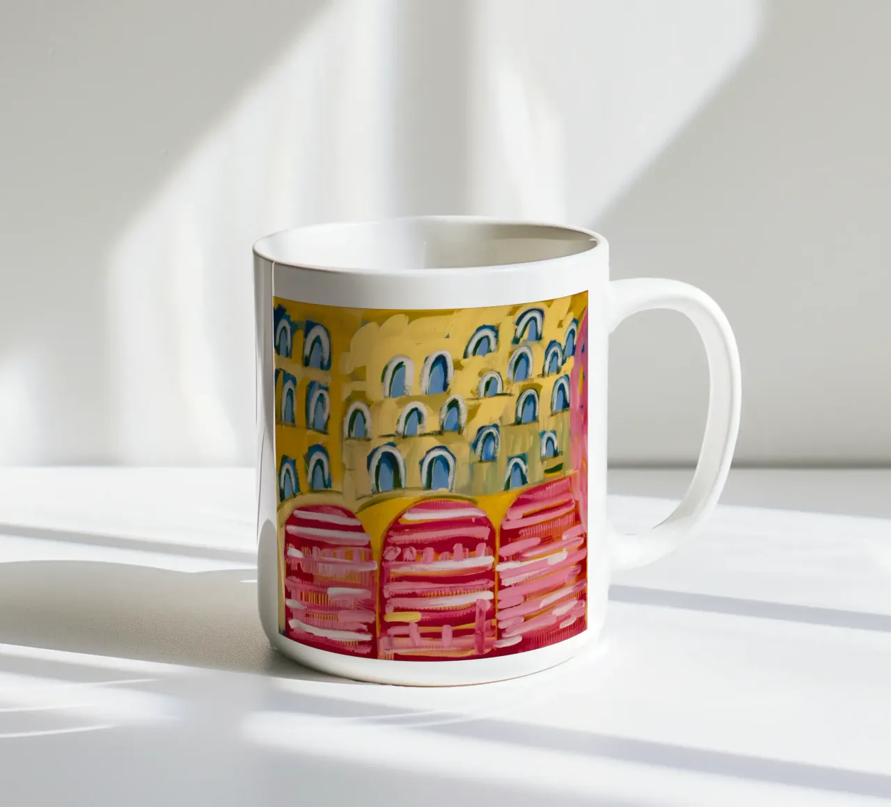 Sogno dell'arco ocra tazza in ceramica da Sublime Layers