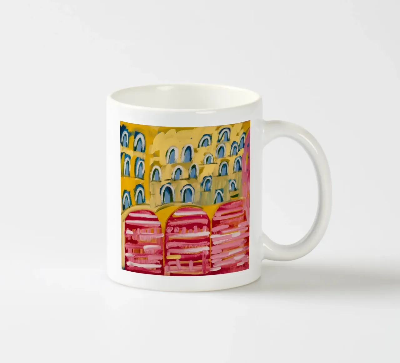 Sogno dell'arco ocra tazza in ceramica da Sublime Layers