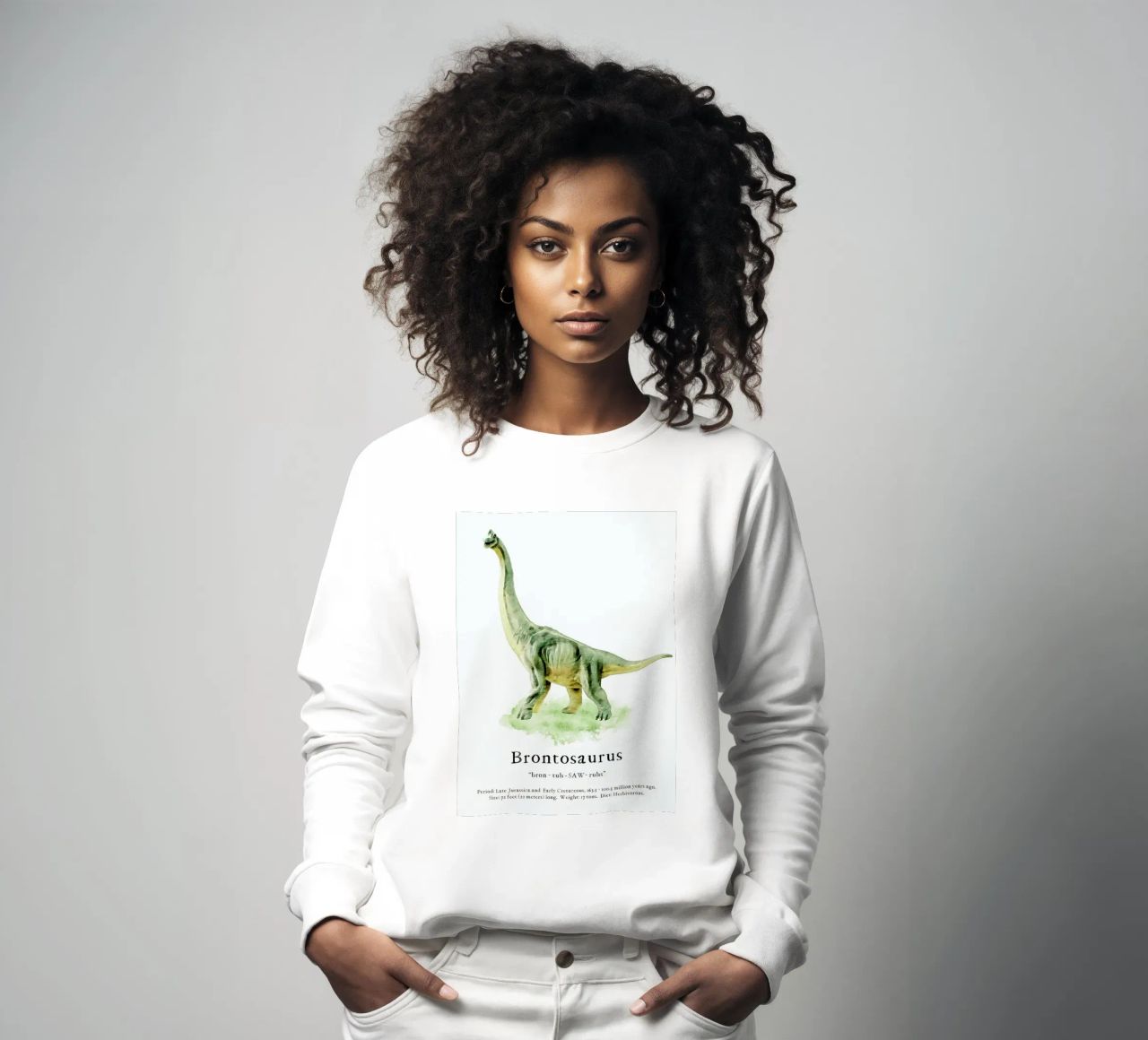 Brontosaurus sudadera de Lila x Lola
