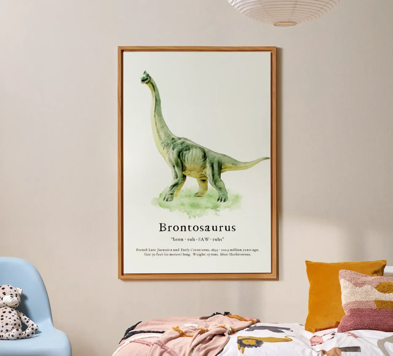 Brontosaurus alu-dibond by Lila x Lola
