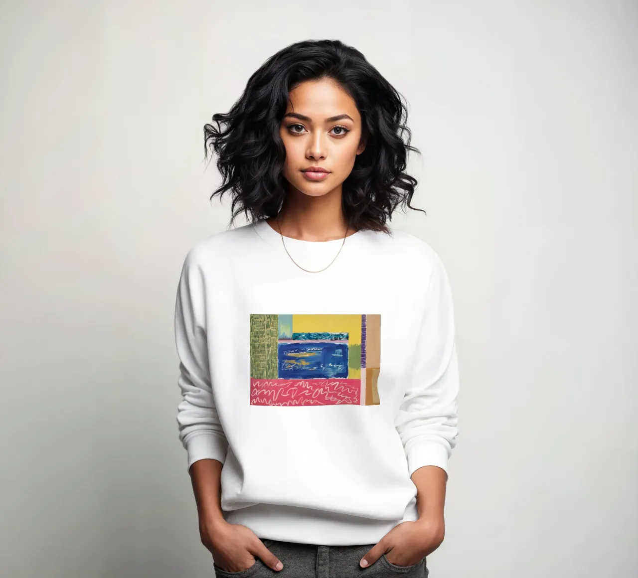 Azure Horizon Divide Sweatshirt von Sublime Layers