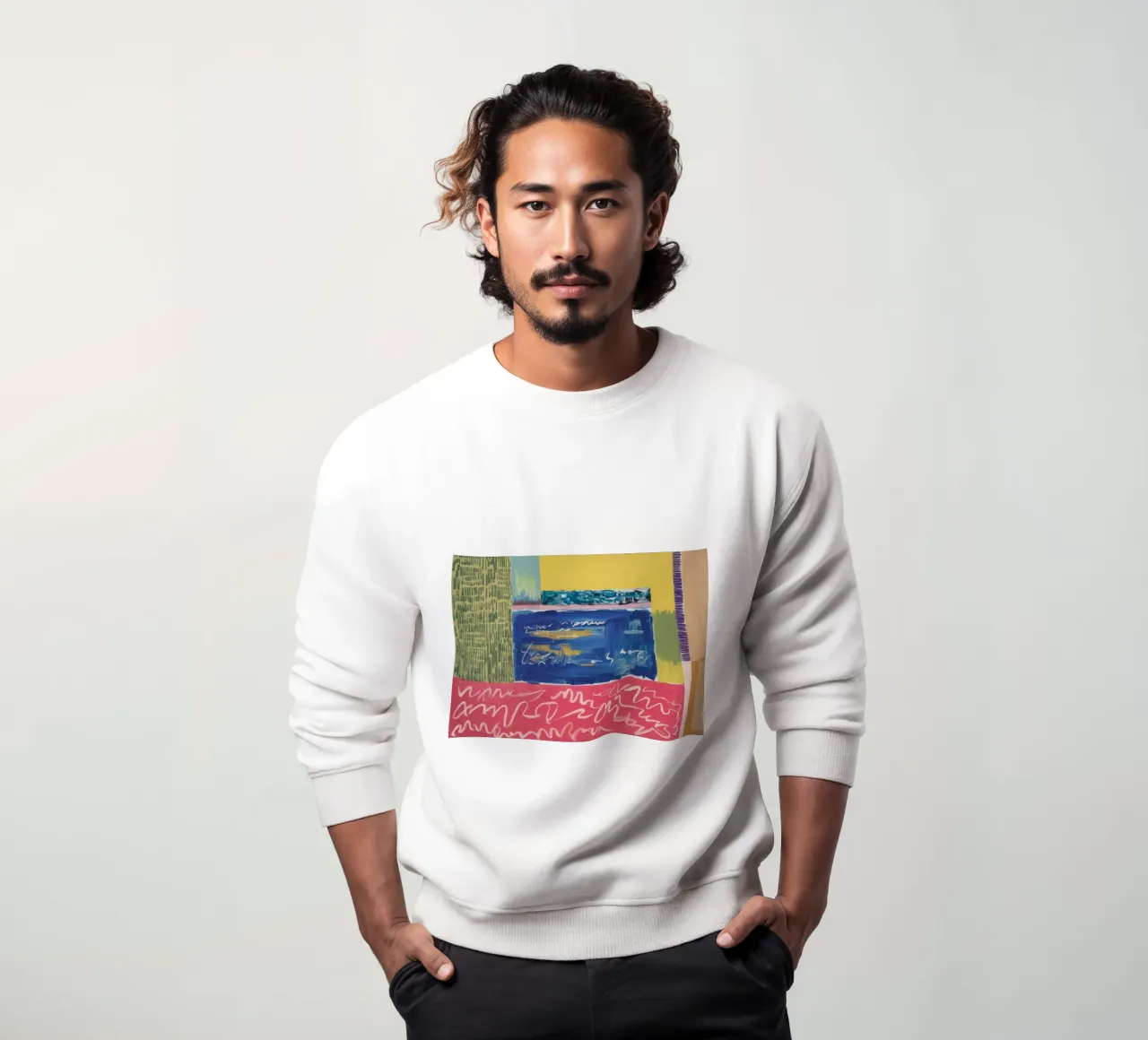 Azure Horizon Divide Sweatshirt von Sublime Layers