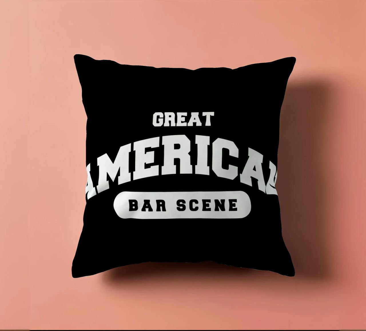 Zach Bryan Bar Scene V2 Rosso cuscino da callmegreciaa
