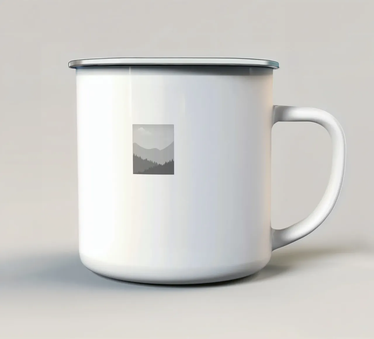 Crimson Spike Field enamel mug by Sublime Layers