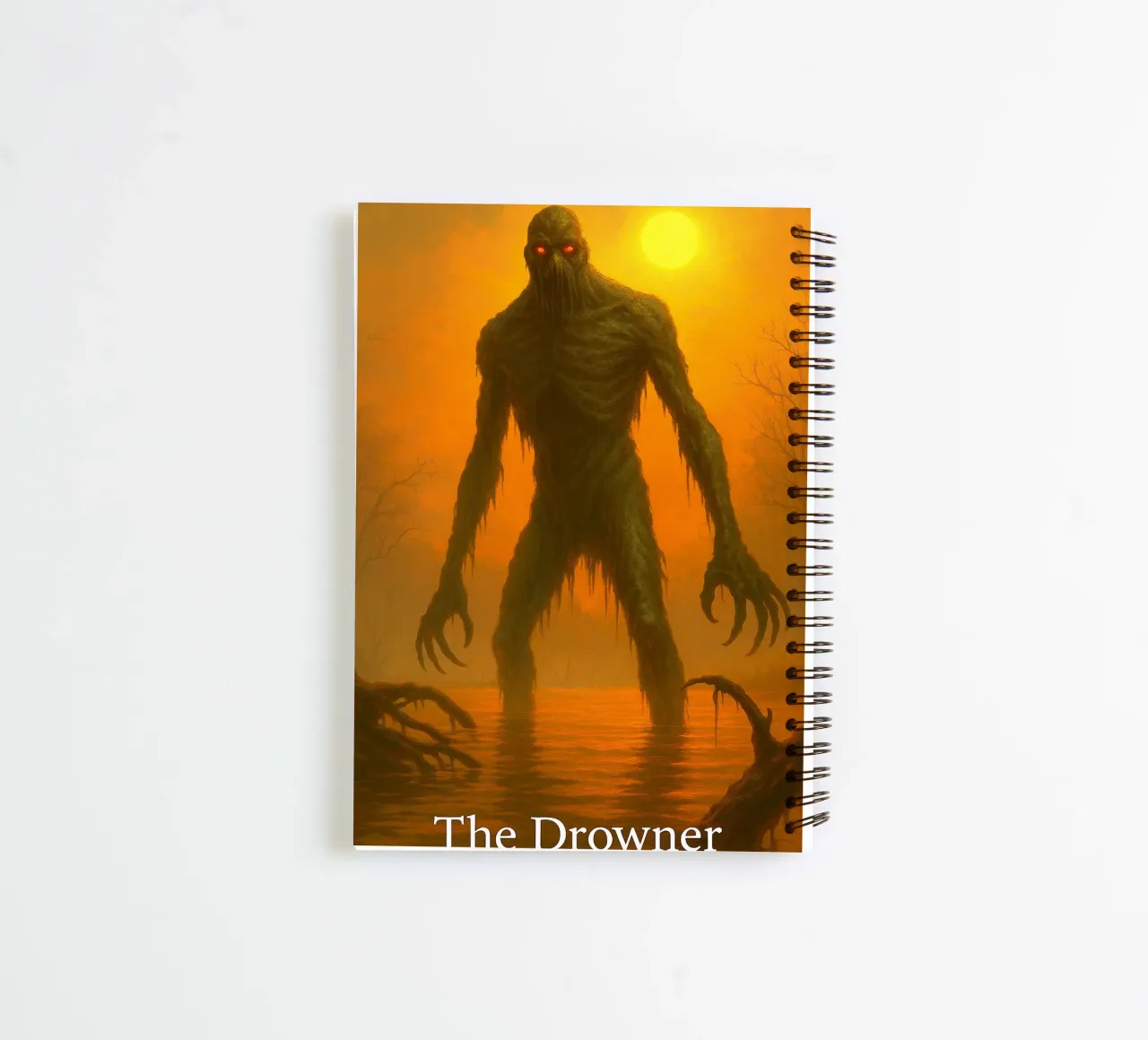 The Drowner Horror Imagination spiral notebook by Rawghenee