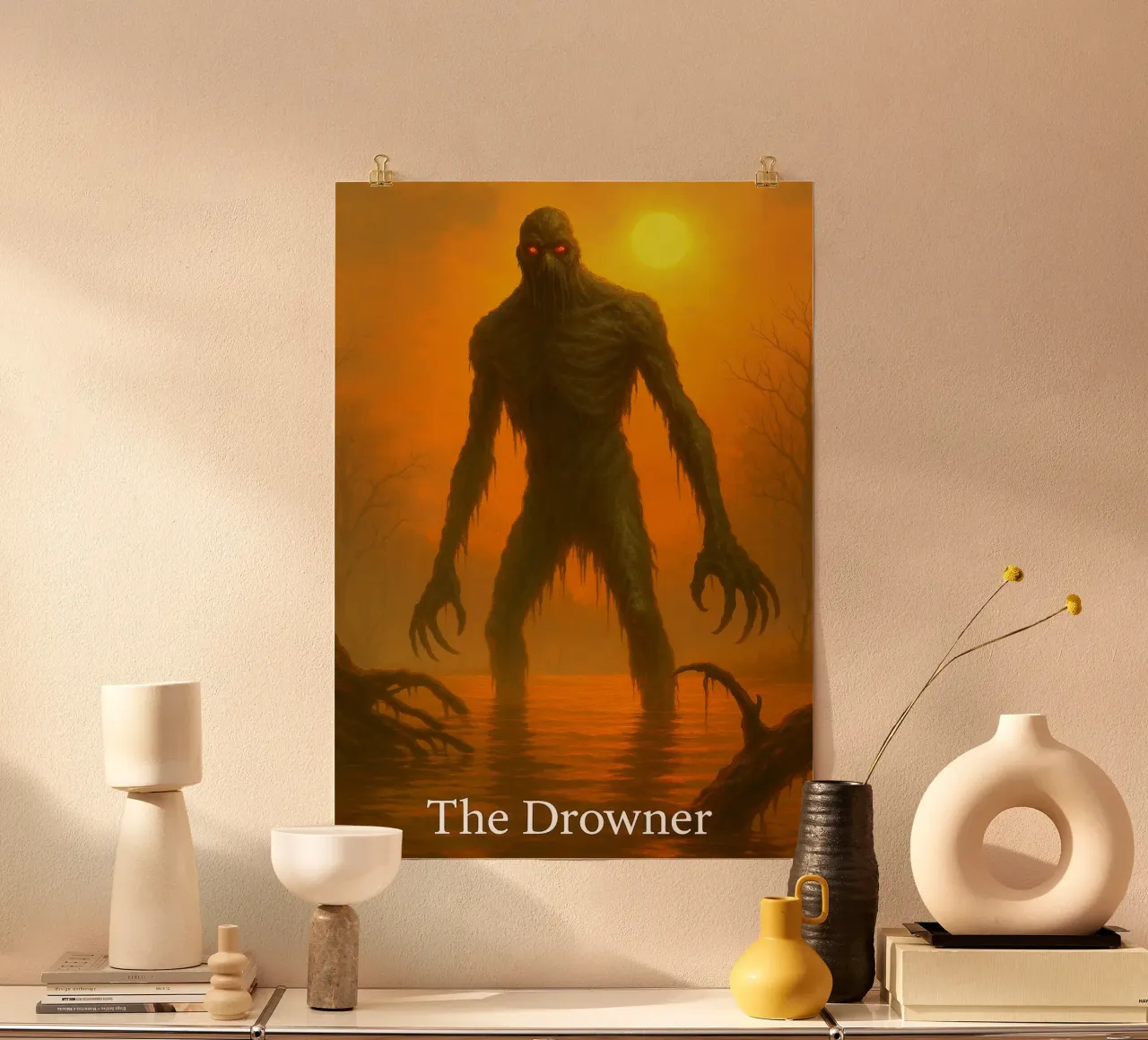 L'immaginazione dell'orrore dell'annegatore poster da Rawghenee